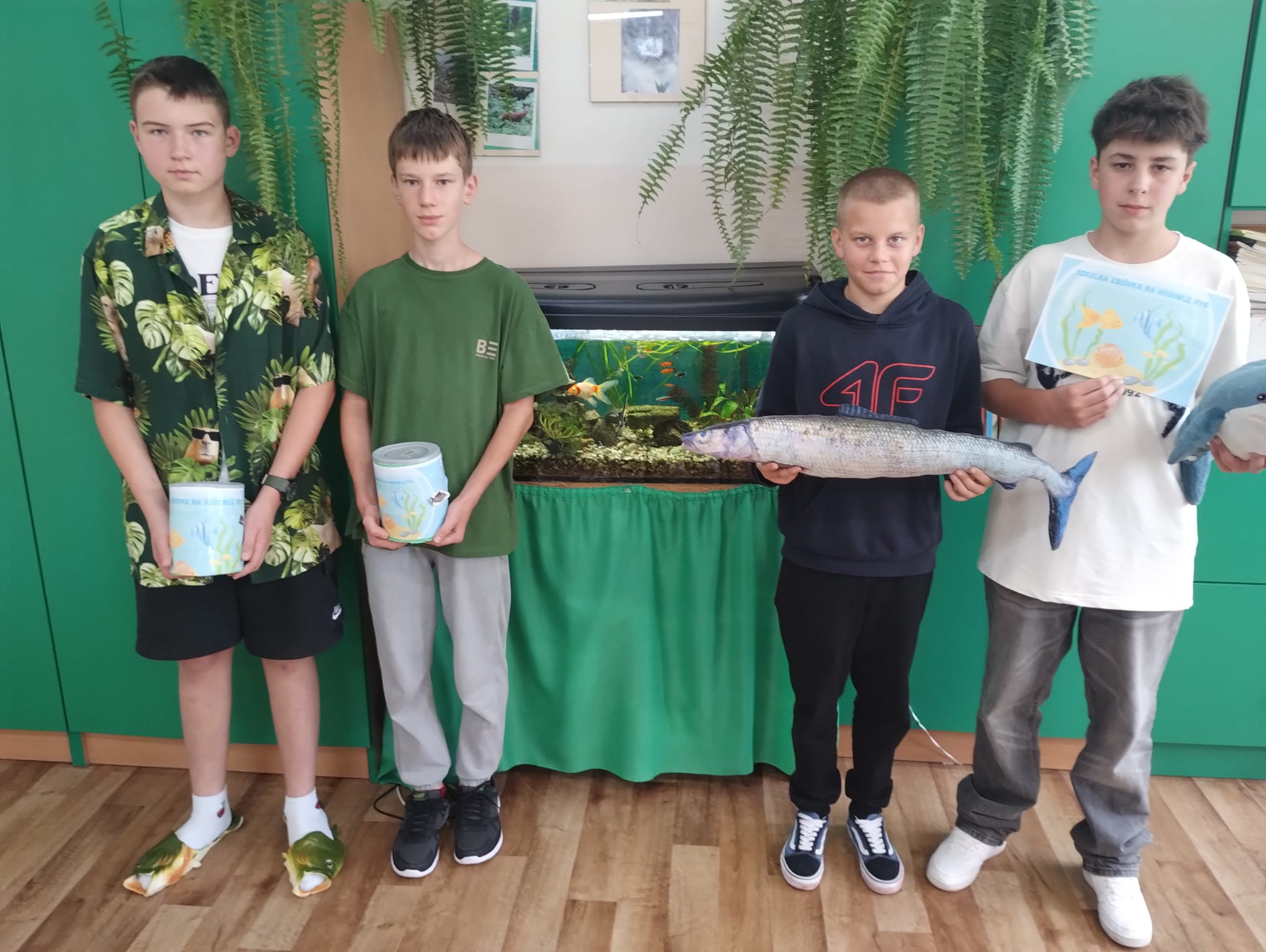 Serdecznie dziękujemy za wsparcie dla szkolnej hodowli ryb!